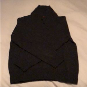 J Crew Shawl Collar Grey Wool Sweater